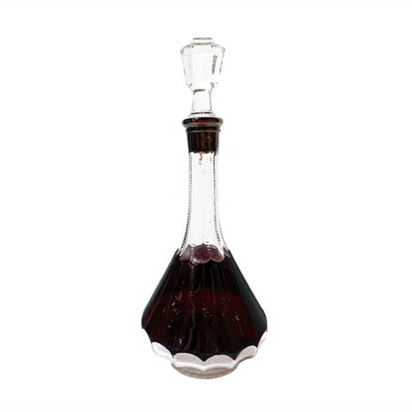 EAPG, Miotin Wine Decanter, ruby stain, McKee and Brothers Glass Company