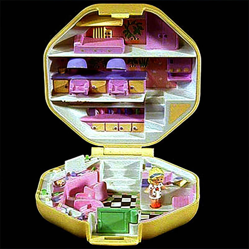 Polly Pocket Hair Salon, 1990, Bluebird Toys PLC, Swindon, England