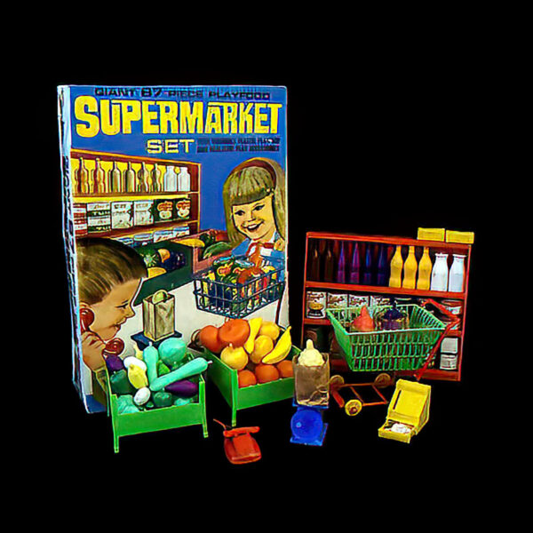 Toy Super Market Set, Made in British Colony, Hong Kong