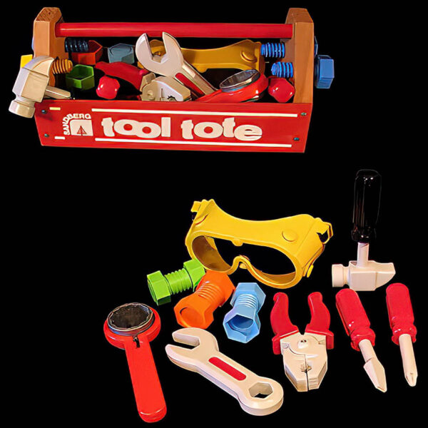 Toy Tool Tote Toolbox, Sandberg
