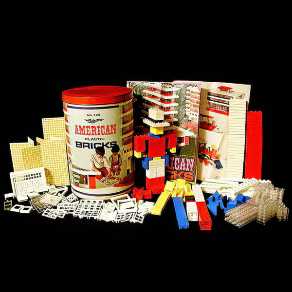 American Plastic Bricks number 725, Playskool Company Halsam
