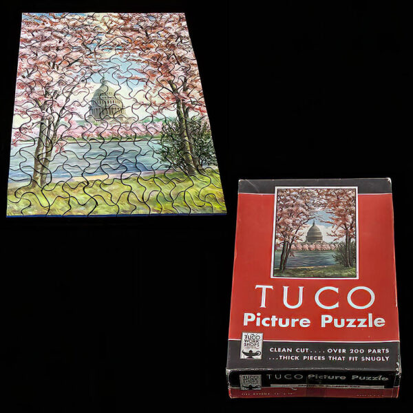 Capitol in Blossom Time Puzzle, Tuco Work Shops Company
