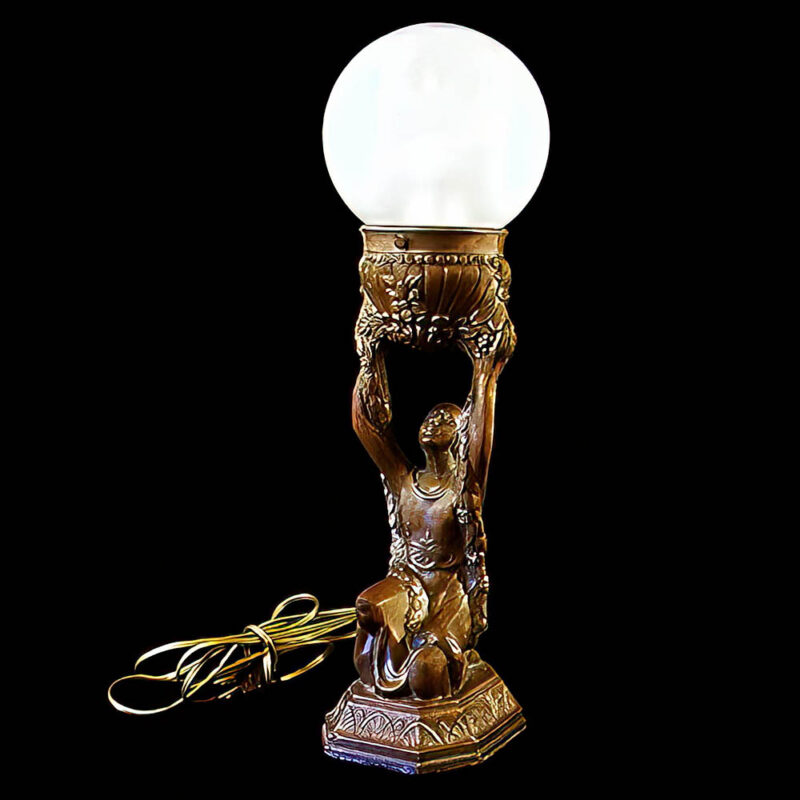 Antique Egyptian Radio Table Lamp