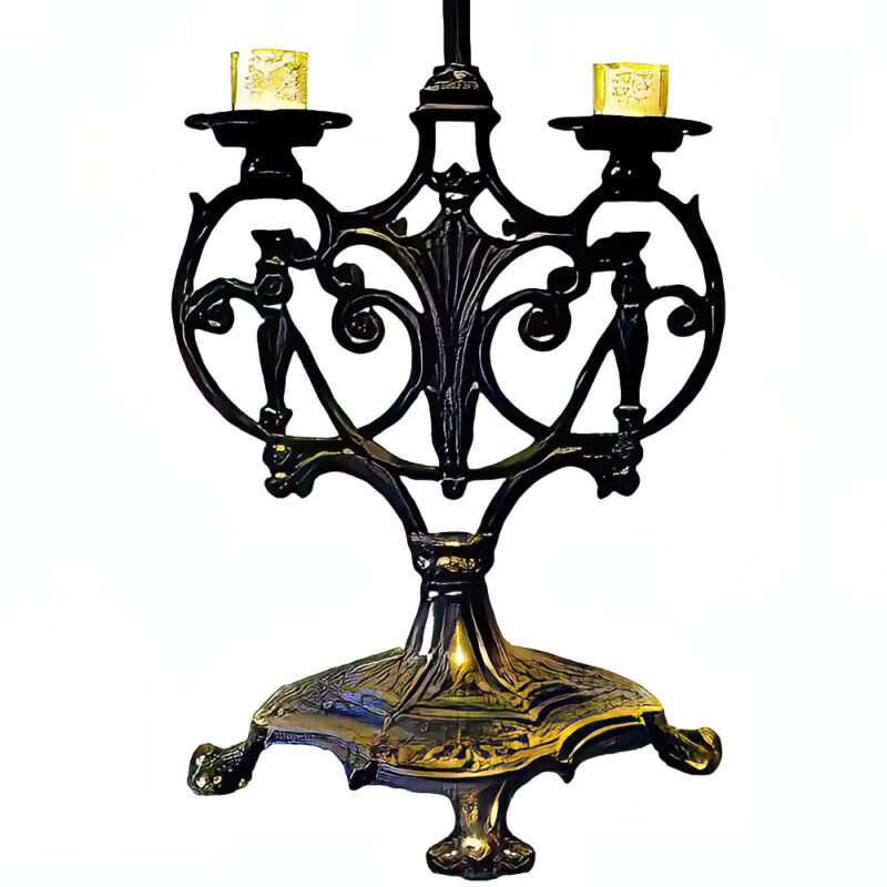 Antique Candle Table Lamp