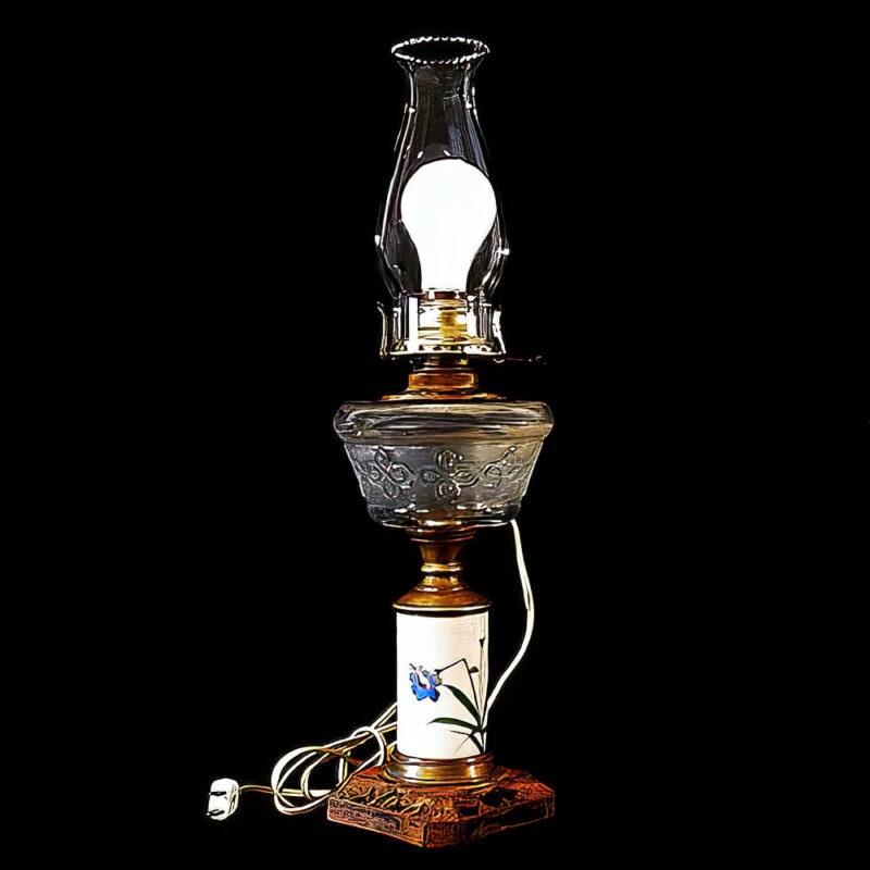 Antique Kerosene Table Lamp