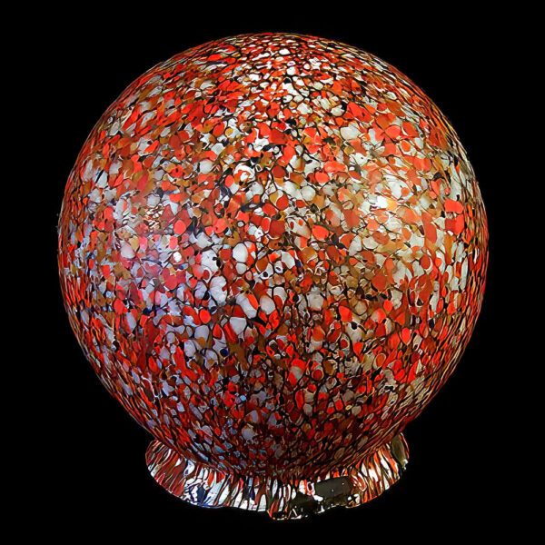 Antique Glass Multi-Colored Globe Light Shade