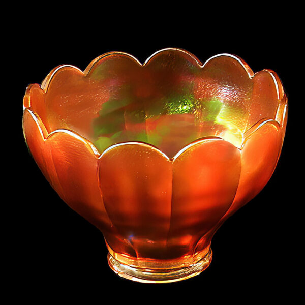 Antique marigold iridized color Glass Light Shade, Imperial Glass Company