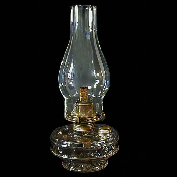 Antique Wall Bracket Glass Kerosene Lamp
