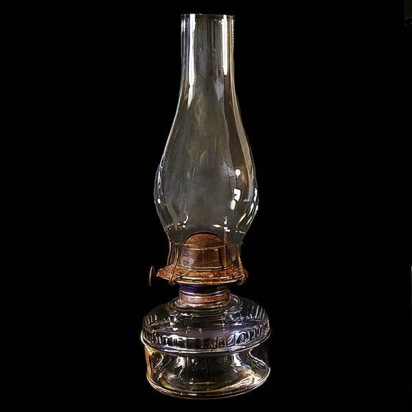 Antique Wall Bracket Glass Kerosene Lamp