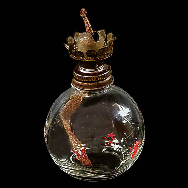 Antique Miniature Kerosene Table Lamp
