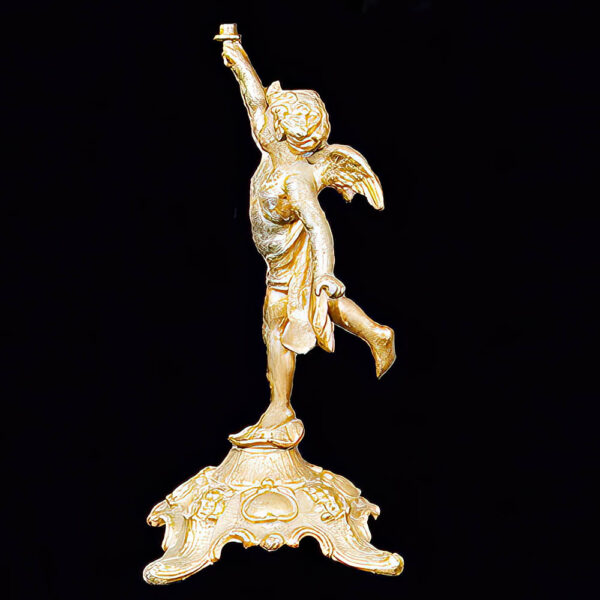 Antique Cherub with Wings Banquet Lamp Base