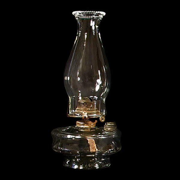 Antique Wall Bracket Glass Kerosene Lamp.