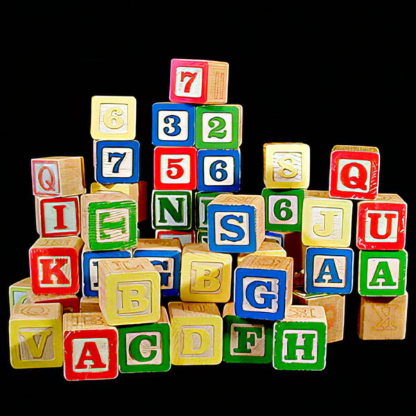 Wooden Letter and Number Blocks