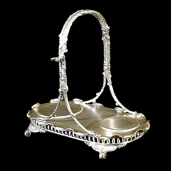 Antique Pairpoint Silver Cream and Sugar Tray
