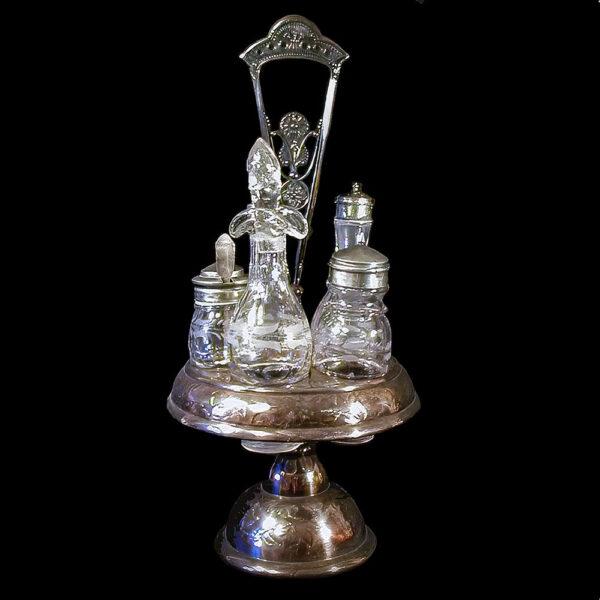 Antique Silver Caster Set, The Hard White Metal Company