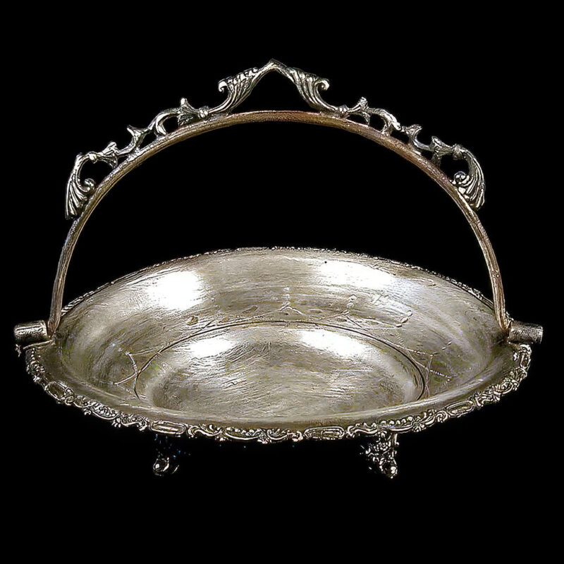 Antique Silver Bonbon Dish