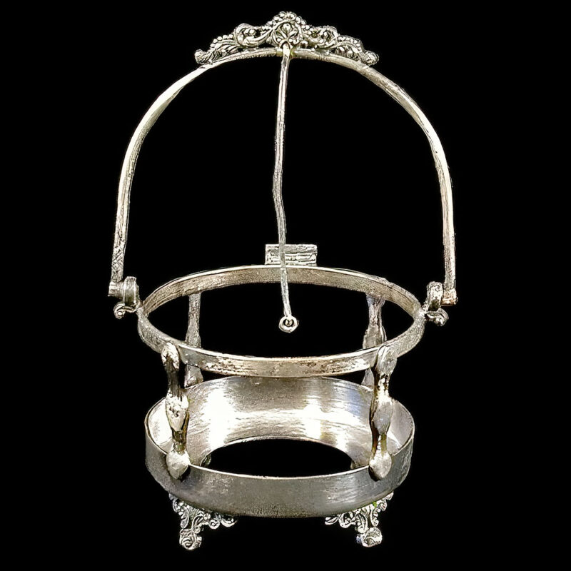 Antique Silver Sugar Bowl Holder, Antique Silver Pickle Castor Holder, Webb Company