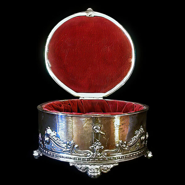 Antique Silver Jewelry Casket, Simpson Hallmiller Company