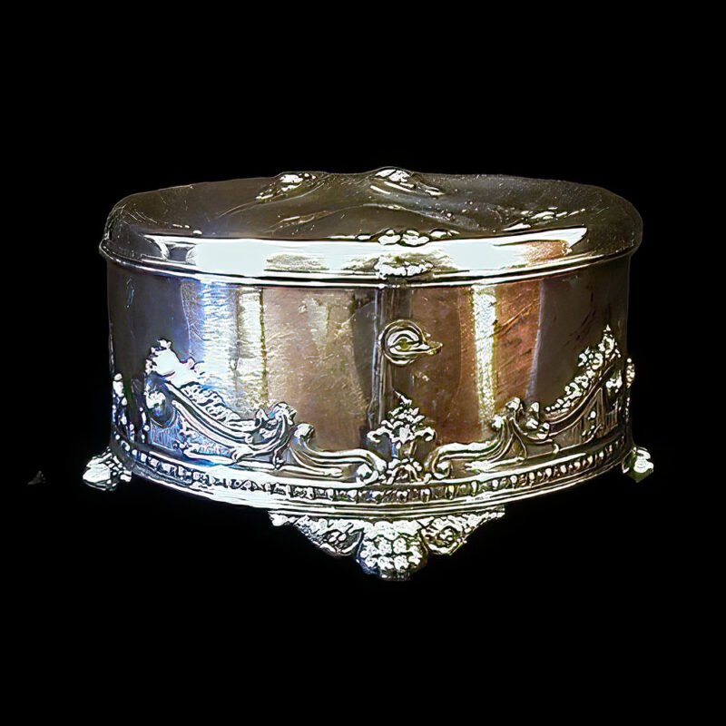 Antique Silver Jewelry Casket, Simpson Hallmiller Company
