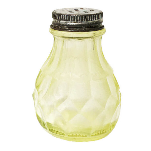 EAPG Vaseline Columbia Salt Shaker, Beaumont Glass Company