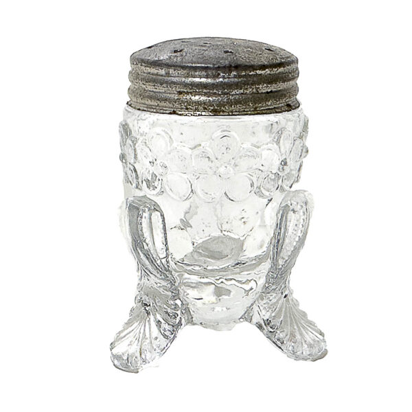 EAPG Vermont Salt Shaker, clear glass, United States Glass Company