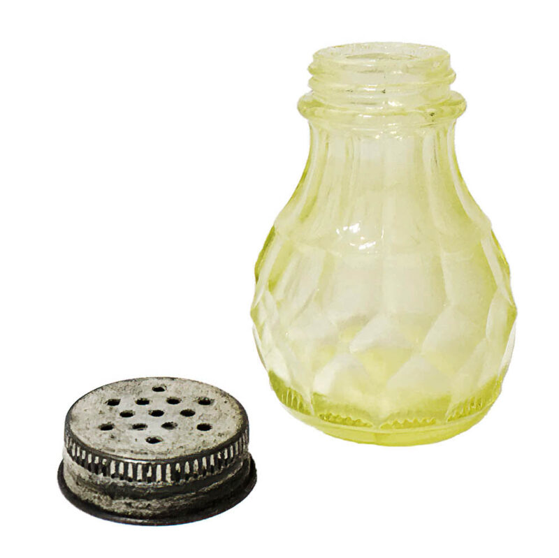 EAPG Vaseline Columbia Salt Shaker, Beaumont Glass Company