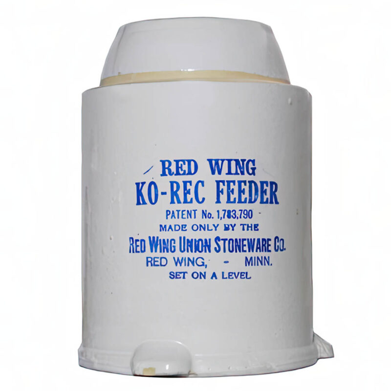 Red Wing Pottery KO-REC Feeder, Redwing Union Stoneware Company