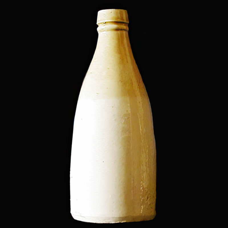 Pottery or Stoneware Ale Bottle.