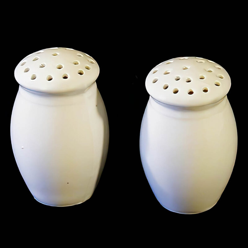 Pottery Salt and Pepper Shakers, Mid-Century Modern