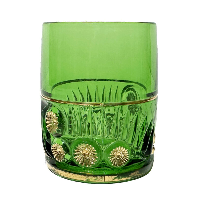 EAPG Esther tumbler, Riverside Glass Works, green