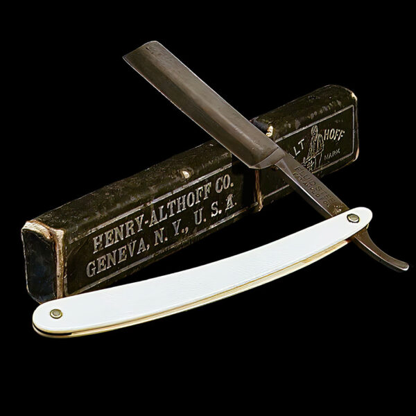 Straight Edge Henry-Althoff Razor with Box
