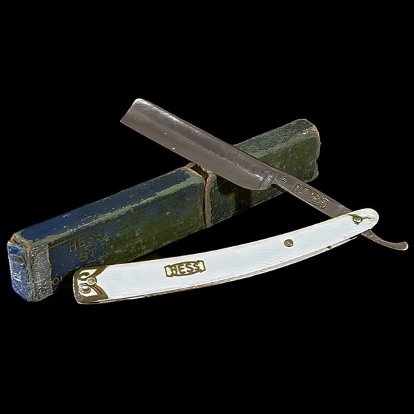 Hess Hair Milk Laboratories, Straight Edge Razor with Box