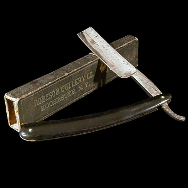 Razor: Straight Edge Razor with Box, Robeson Cutlery