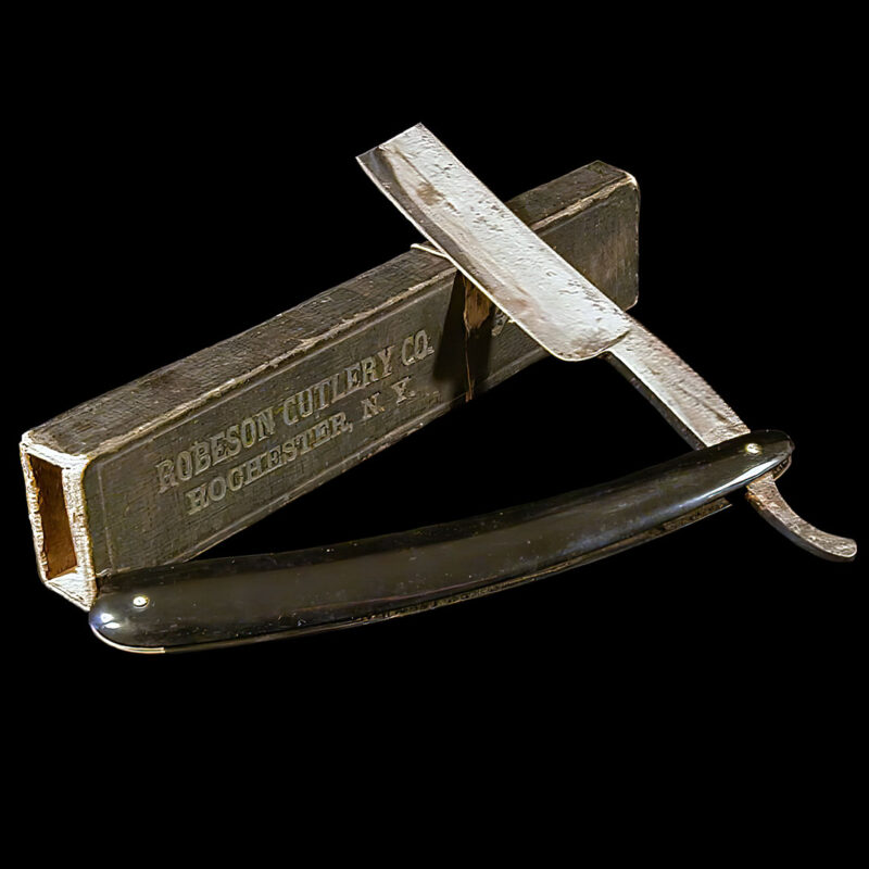 Razor: Straight Edge Razor with Box, Robeson Cutlery