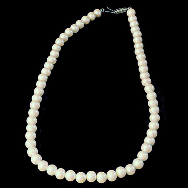 Faux Pearls Antique Single Strand Necklace