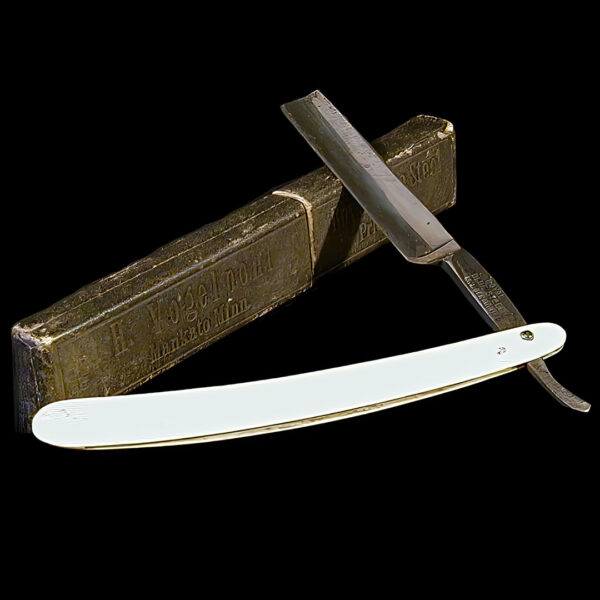 H Vogelpohl Straight Edge Razor with Box, M I Germany Company