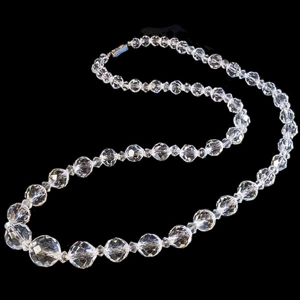 Antique Beaded Crystal Necklace
