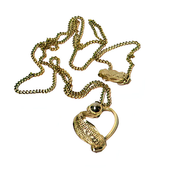 Gold Heart Necklace.