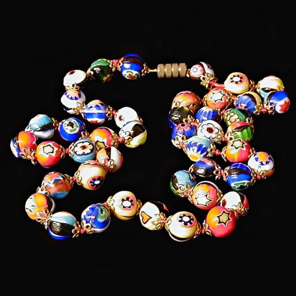 Murano Millefiori Glass Bead Necklace