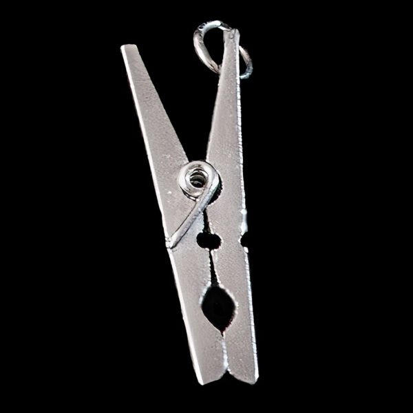 Silver Clothespin Pendant