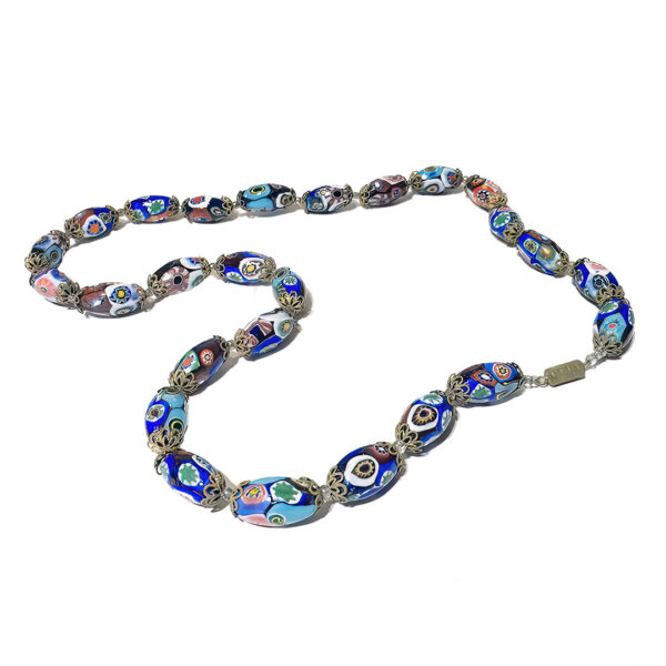 Murano Millefiori Glass Bead Necklace