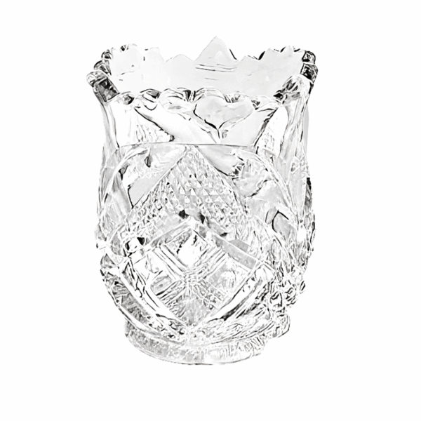 EAPG Cornell Toothpick Holder, McKee and Brothers Glass Company, crystal glass