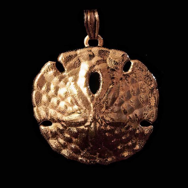Vintage Gold Sand Dollar Pendant
