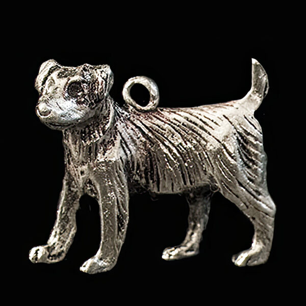 Antique Silver Dog Pendant