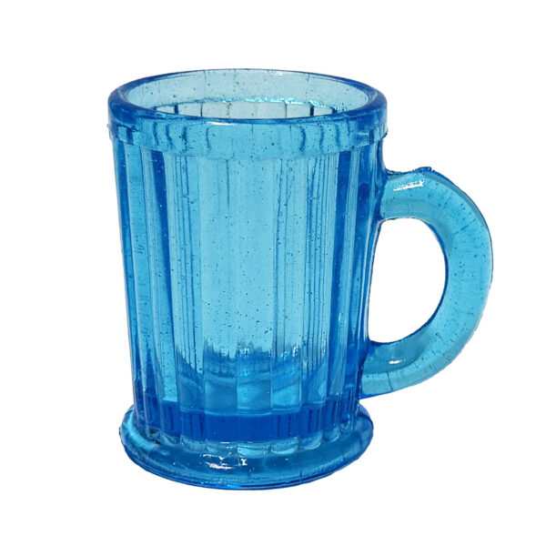 EAPG Columns Mug, electric blue glass