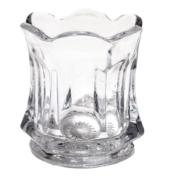 EAPG Colonial Flute Toothpick Holder, Lancaster Glass Company, crystal glass