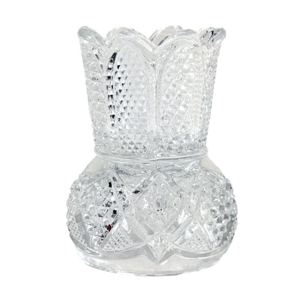 EAPG Mnnesota Double Toothpick Holder, EAPG Mnnesota Double Match Holder, United States Glass Company, crystal glass