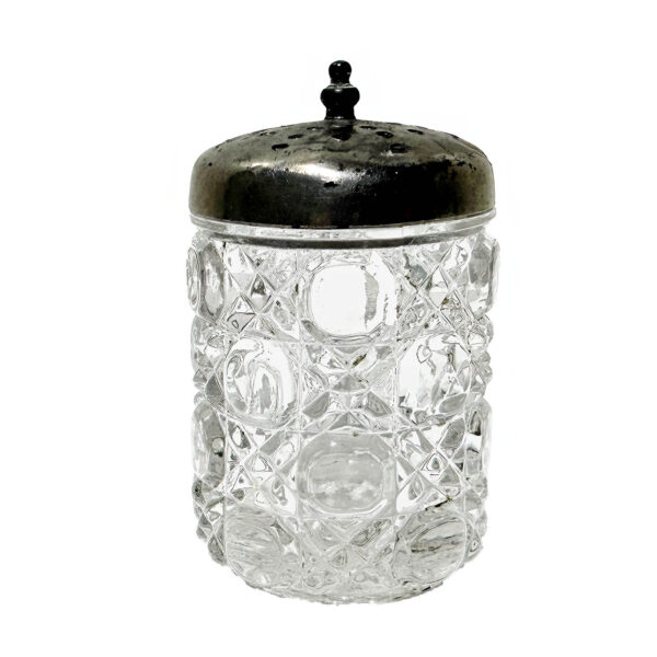 EAPG Tudor Salt Shaker, Central Glass Company, crystal glass