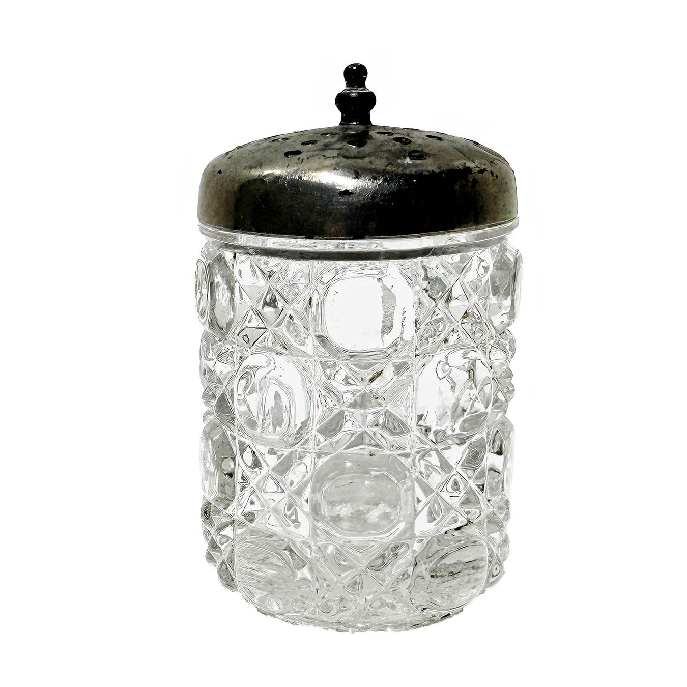 EAPG Tudor Salt Shaker, Central Glass Company, crystal glass